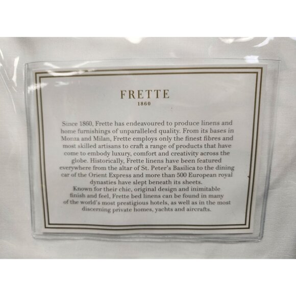 Frette Cotone Fitted King Sheet Shallow Pocket 79 In x 81 In Cotton White NEW! - Picture 3 of 6